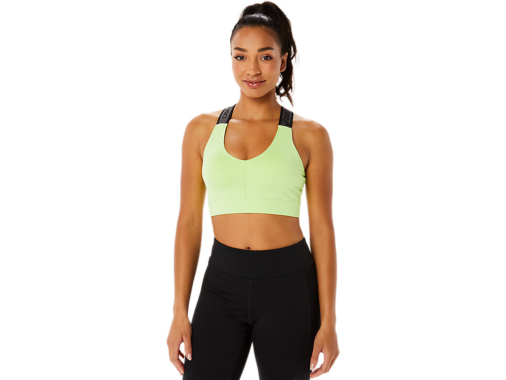 Women's Asics Fit Sana Sports Bra Light Green | 0678-YMGPN