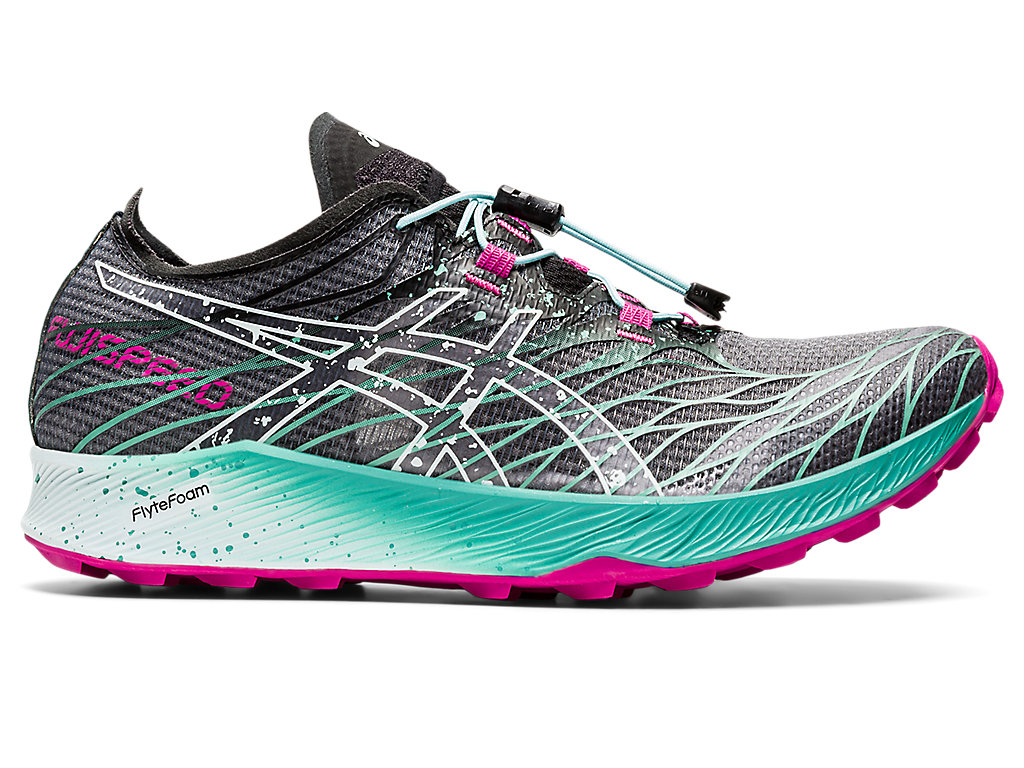 Women's Asics Fujispeed Trail Running Shoes Black | 9712-QLAWS