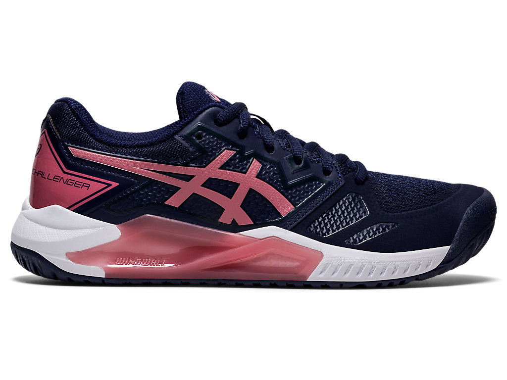 Women's Asics Gel-Challenger 13 Tennis Shoes Navy / Rose | 3189-LIVSO