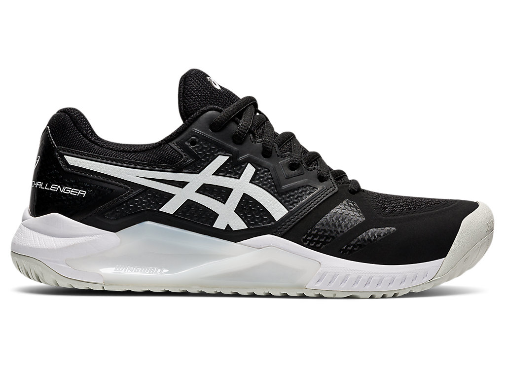 Women's Asics Gel-Challenger 13 Tennis Shoes Black / White | 6920-WCDQV