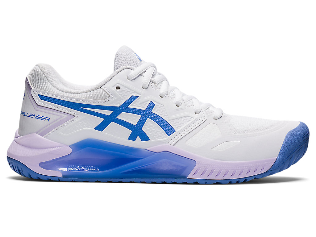 Women's Asics Gel-Challenger 13 Tennis Shoes White / Blue | 7941-PKXVN