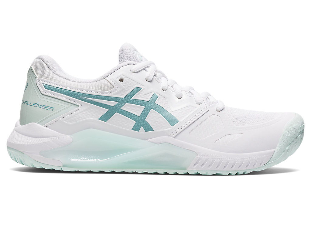 Women's Asics Gel-Challenger 13 Tennis Shoes White / Blue | 9804-AFTKM