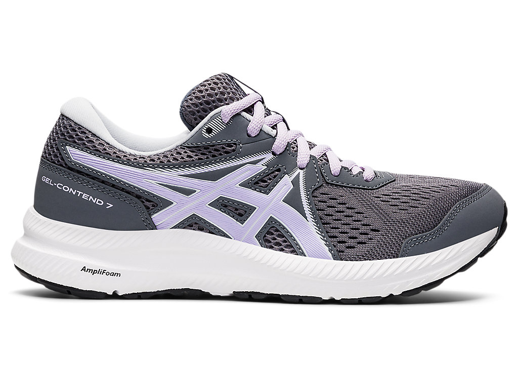 Women's Asics Gel-Contend 7 Walking Shoes Dark Grey | 2193-CGAMX