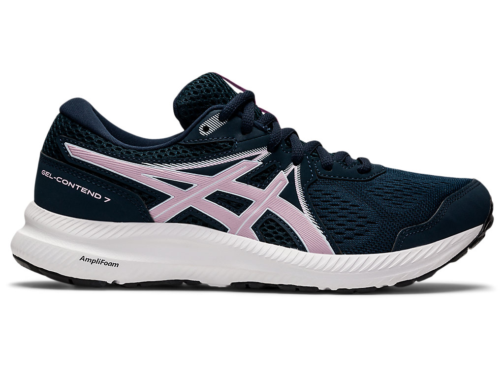 Women's Asics Gel-Contend 7 Walking Shoes Blue / Rose | 9417-AYTBD