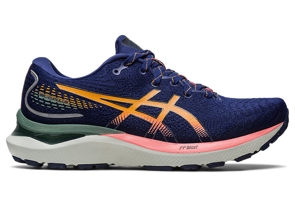 Women's Asics Gel-Cumulus 24 Tr Nature Bathing Trail Running Shoes Navy | 9362-SAREN