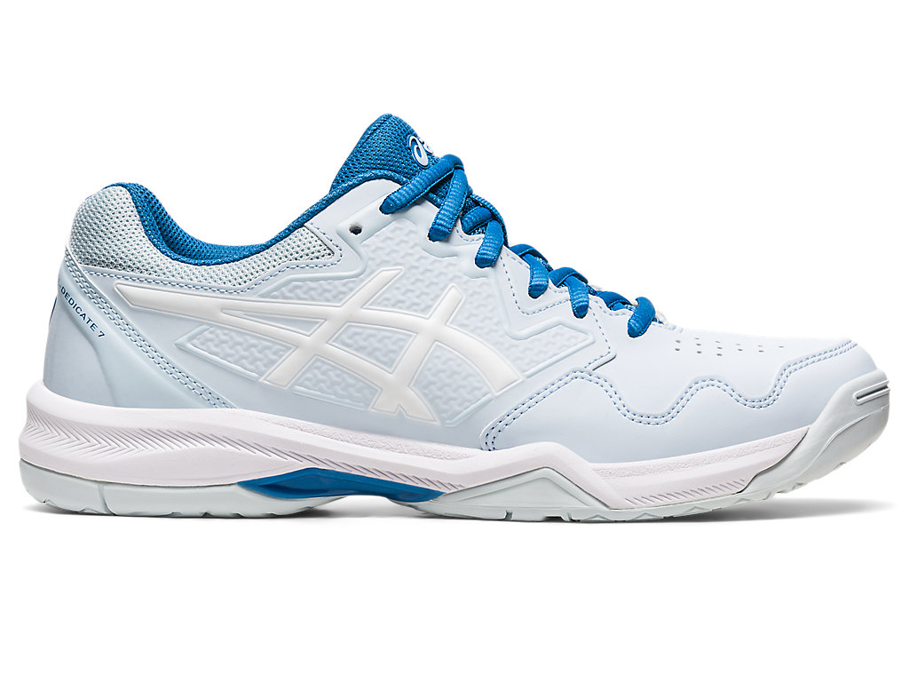 Women's Asics Gel-Dedicate 7 Tennis Shoes Blue / White | 8394-TJMCI