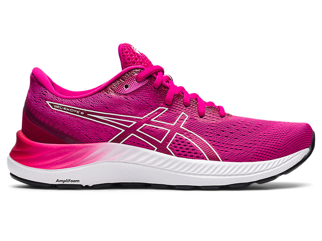 Women's Asics Gel-Excite 8 Walking Shoes Pink / White | 9843-OQEZW