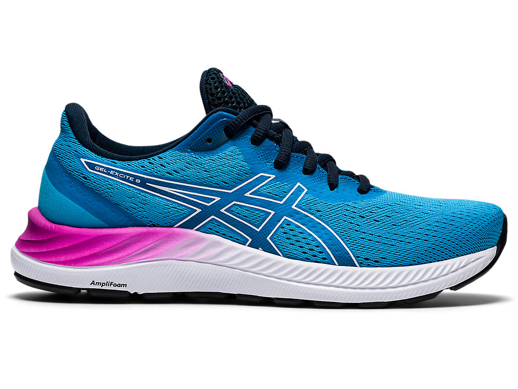 Women's Asics Gel-Excite 8 Walking Shoes Light Turquoise / White | 9857-EKLFZ