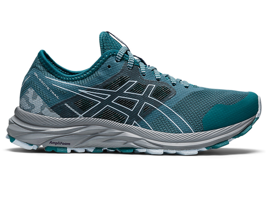 Women's Asics Gel-Excite Trail Walking Shoes Deep Green / Blue | 2358-ZWNUI