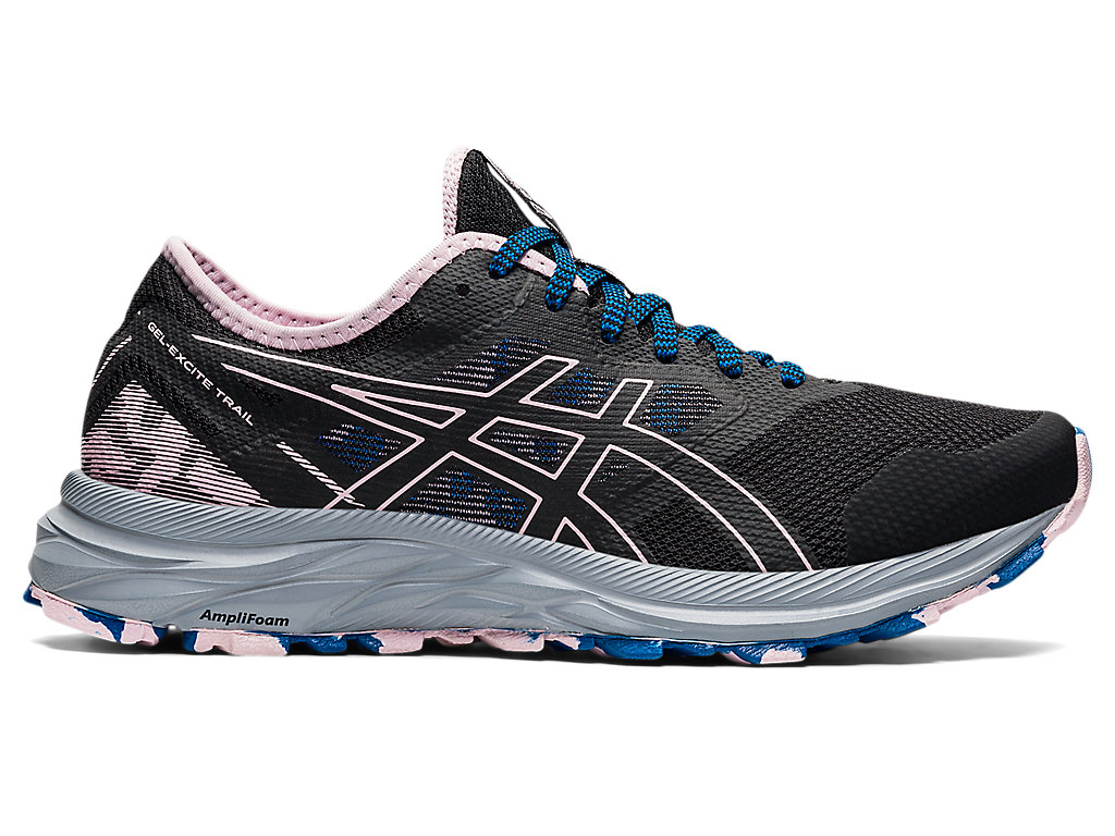 Women's Asics Gel-Excite Trail Walking Shoes Black / Rose | 6871-KVHZR