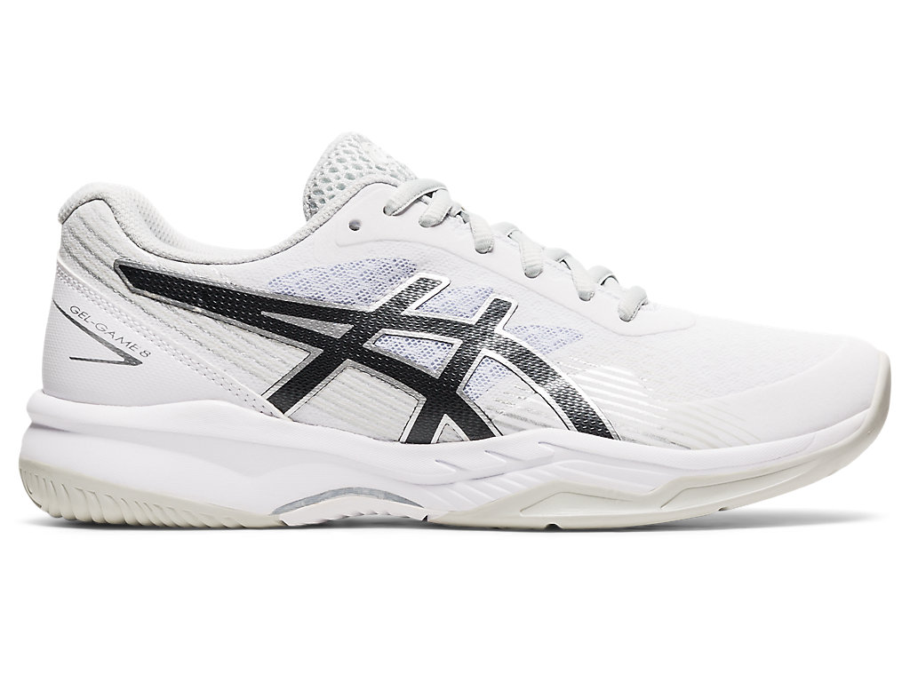 Women's Asics Gel-Game 8 Tennis Shoes White / Black | 4306-BCEUA