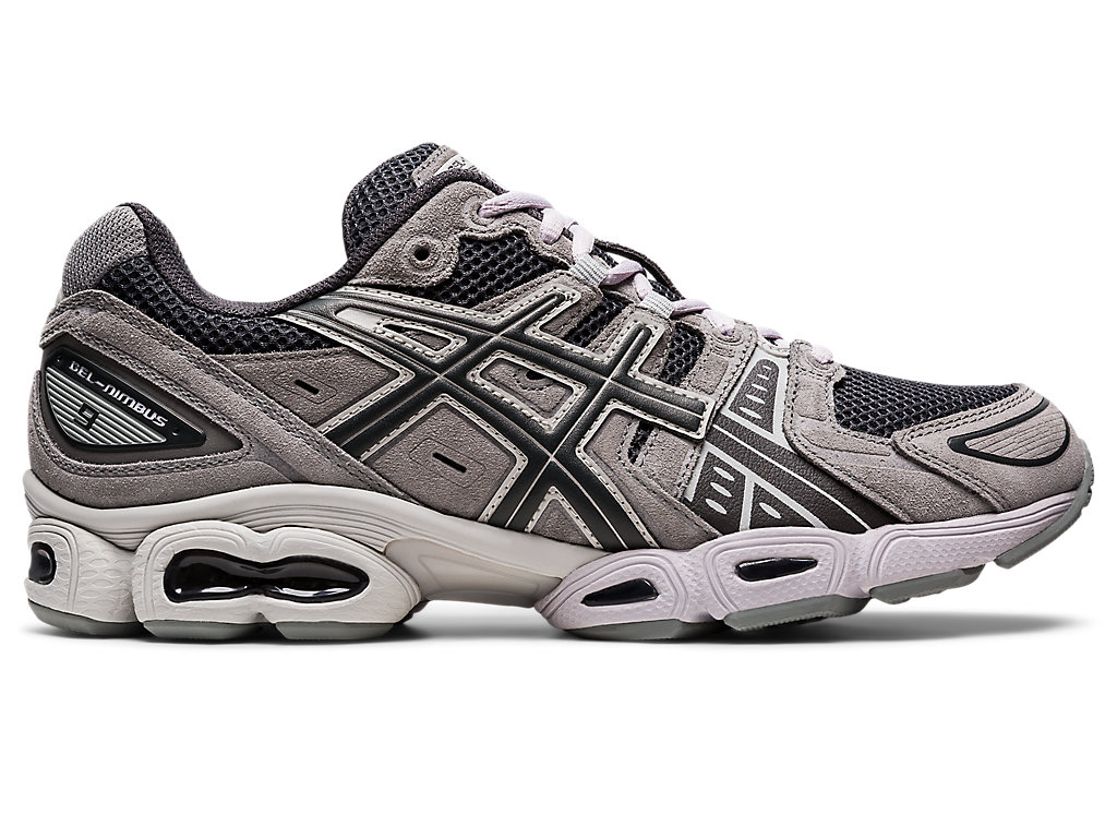 Women's Asics Gel-Nimbus 9 Sneakers Obsidian Grey / Grey | 8157-DHMKN