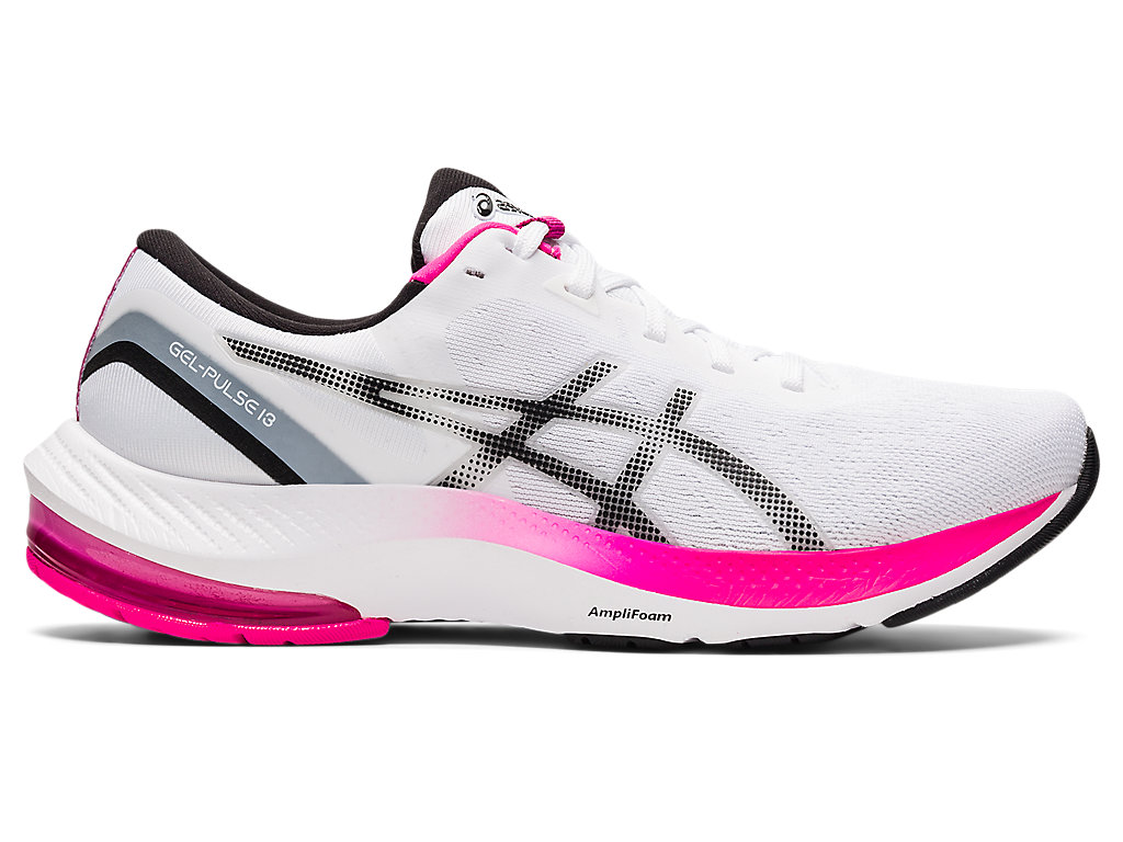 Women's Asics Gel-Pulse 13 Walking Shoes White / Black | 1628-HTMIE