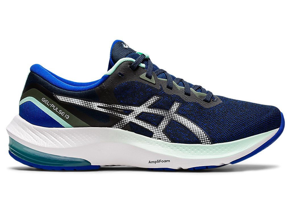 Women's Asics Gel-Pulse 13 Walking Shoes Blue / White | 7502-OJLTK