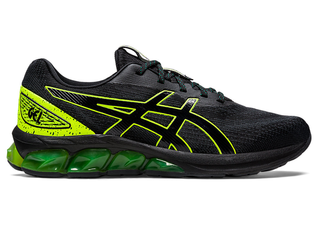 Women's Asics Gel-Quantum 180 Vii Sneakers Black / Yellow | 2763-NTHQF