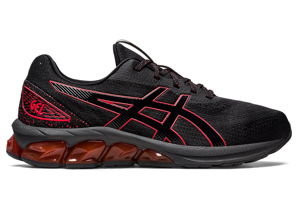 Women's Asics Gel-Quantum 180 Vii Sneakers Black / Red | 4957-IAVOJ