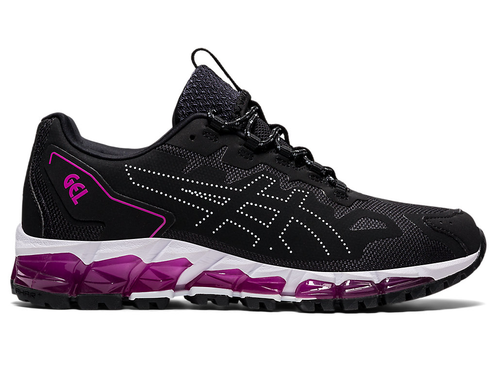 Women's Asics Gel-Quantum 360 6 Sneakers Black / Purple | 0843-DMGFS