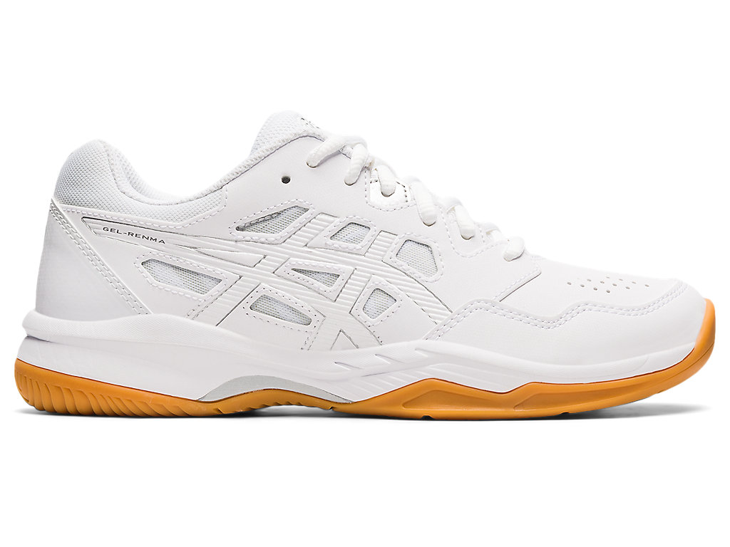 Women's Asics Gel-Renma Indoor Shoes White / Silver | 6897-HIYTQ