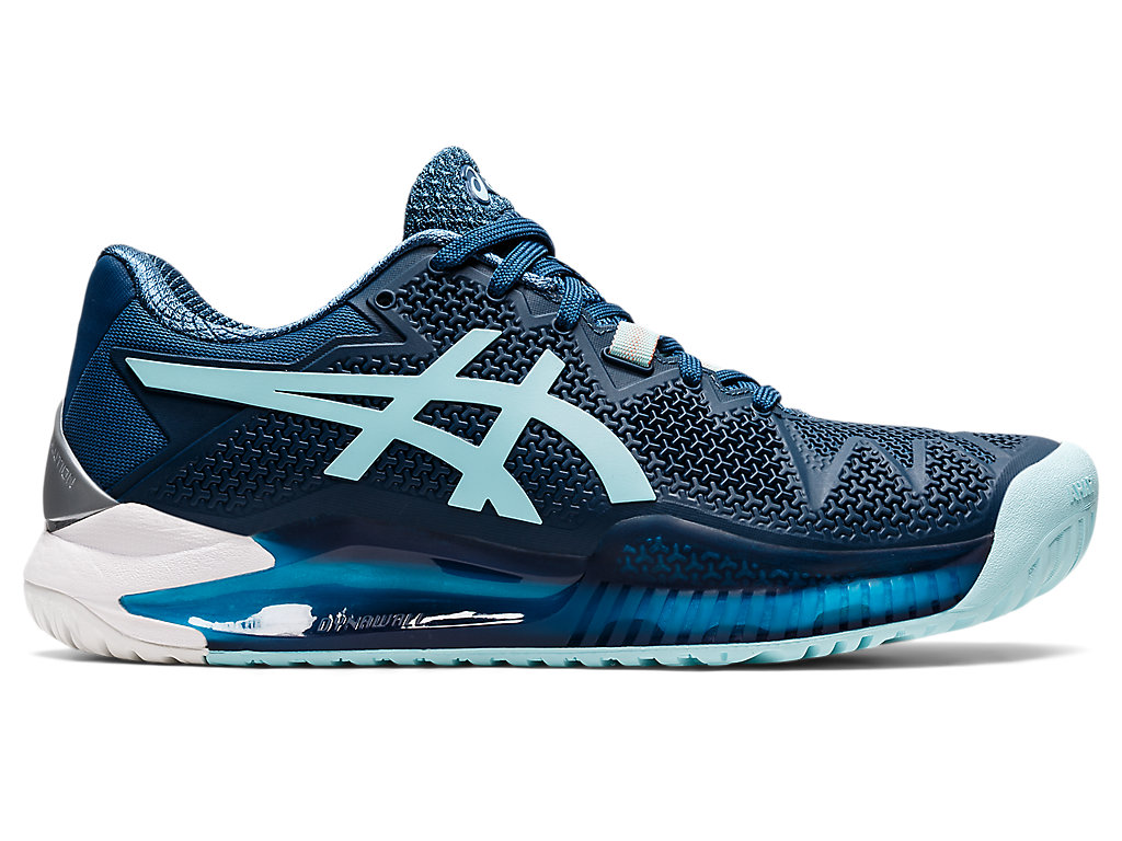 Women's Asics Gel-Resolution 8 (D) Tennis Shoes Light Indigo / Blue | 4812-PRODH