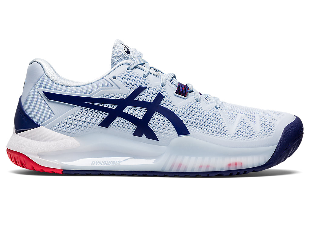 Women's Asics Gel-Resolution 8 (D) Tennis Shoes Blue | 5683-FLAYO