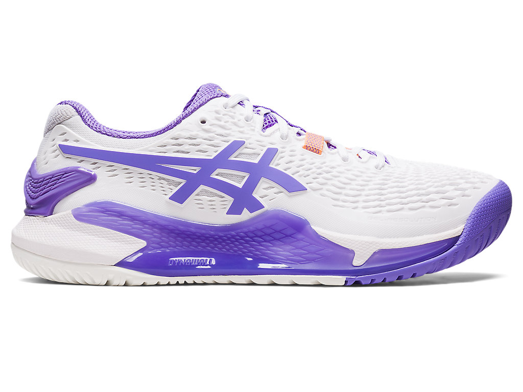 Women's Asics Gel-Resolution 9 Tennis Shoes White | 2193-MISWT