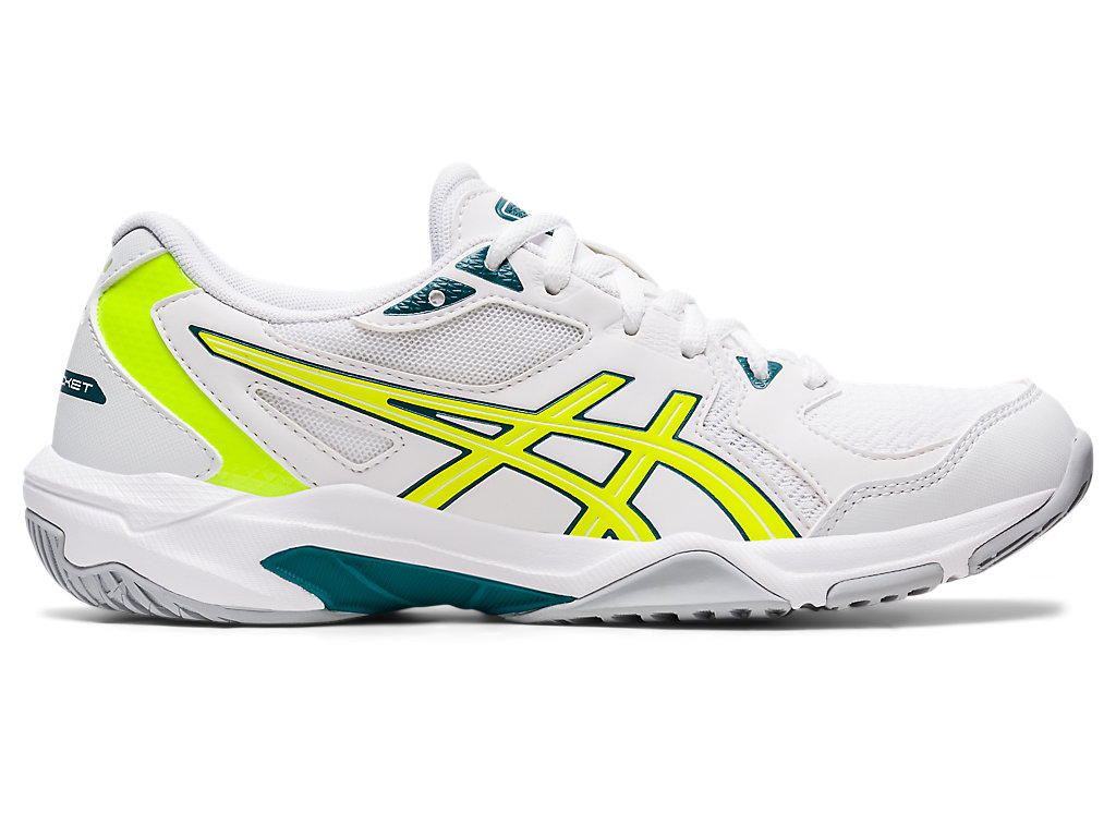 Women's Asics Gel-Rocket 10 Volleyball Shoes White / Yellow | 9850-EBLKJ