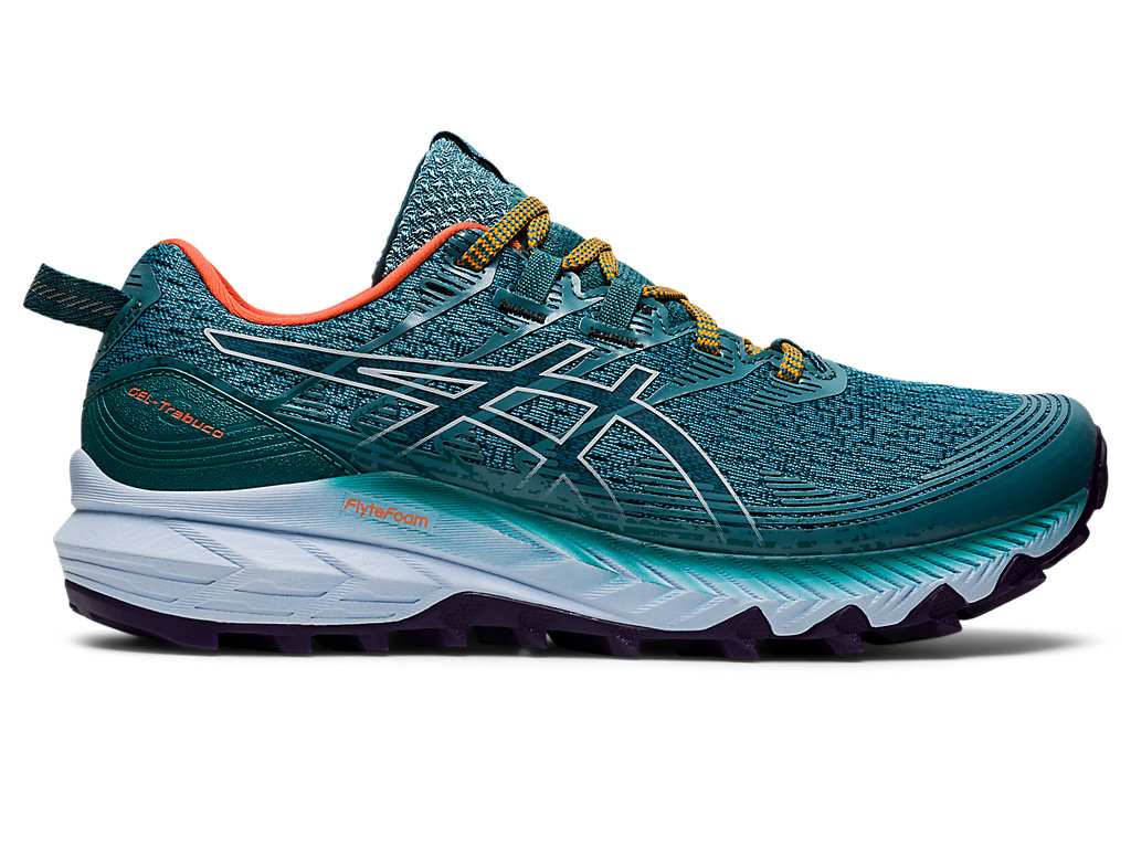 Women's Asics Gel-Trabuco 10 Trail Running Shoes Deep Green / Blue | 9126-GVSIA