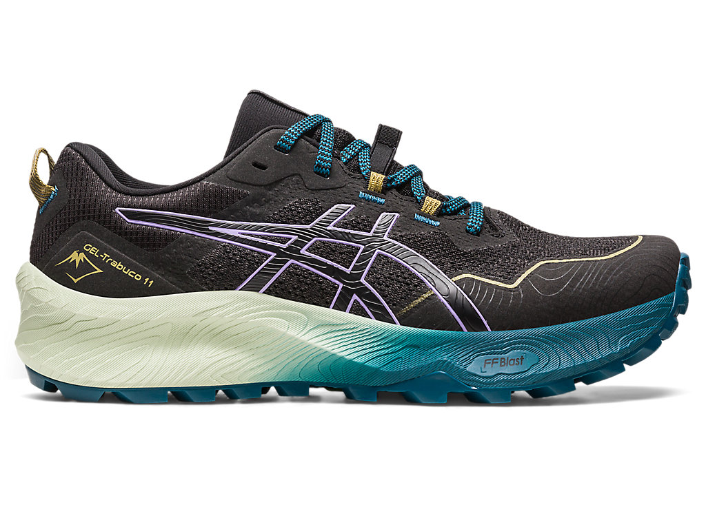 Women's Asics Gel-Trabuco 11 Trail Running Shoes Black / Purple | 1953-CANJT