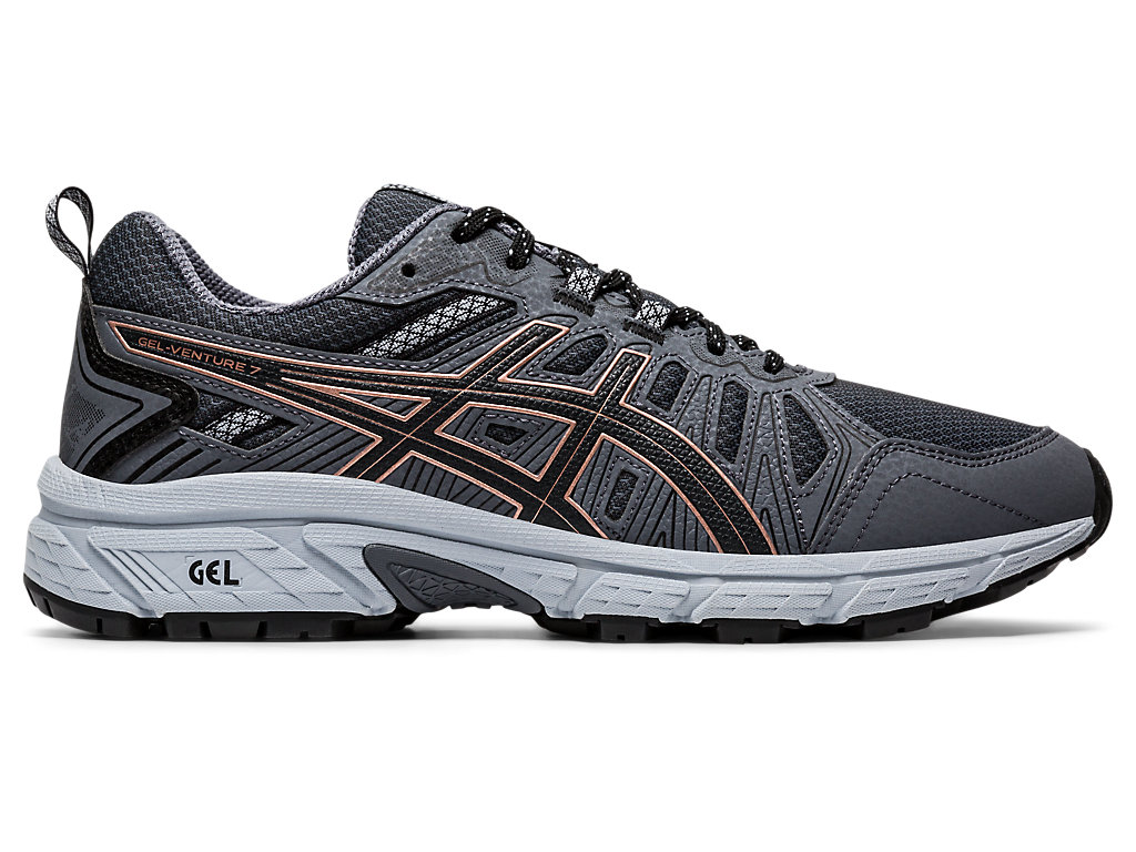 Women's Asics Gel-Venture 7 Trail Running Shoes Deep Grey | 9314-MSHXB