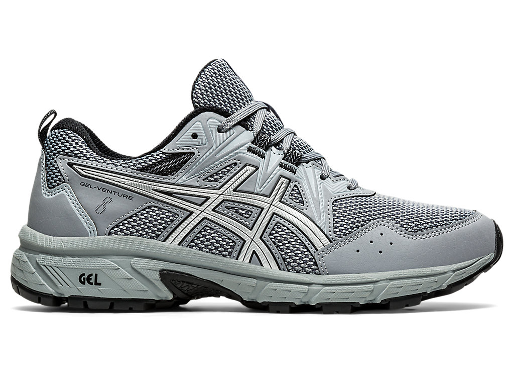 Women's Asics Gel-Venture 8 (D) Trail Running Shoes Silver | 6053-NQBXA