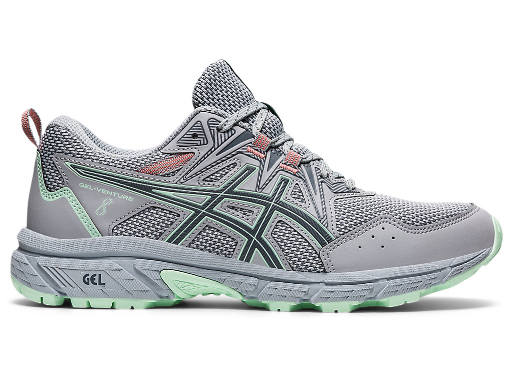 Women's Asics Gel-Venture 8 Trail Running Shoes Grey | 1764-IZWJF