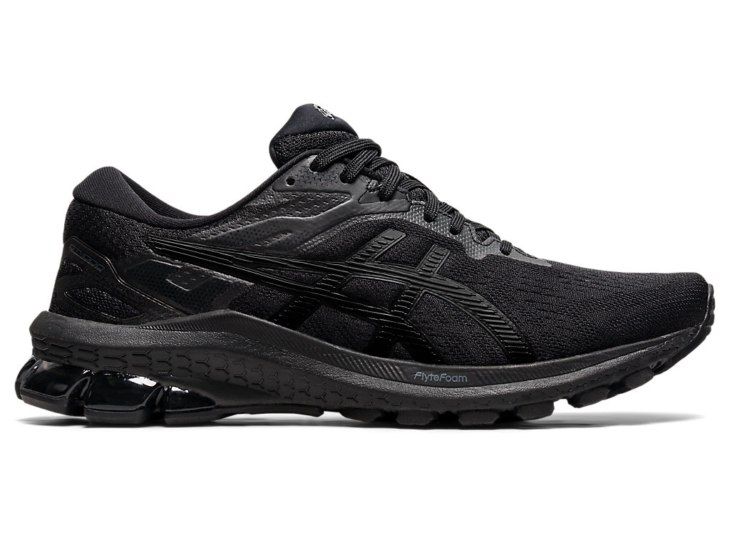 Women's Asics Gt-1000 10 (D) Walking Shoes Black / Black | 8729-UHQDC