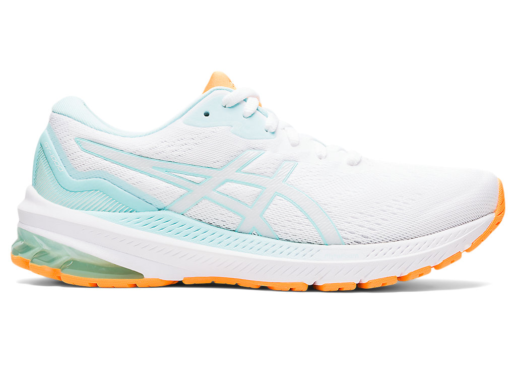 Women's Asics Gt-1000 11 Walking Shoes White / Blue | 6489-LSAYE