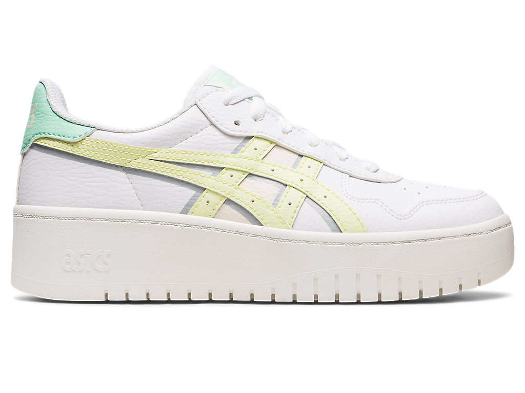 Women's Asics Japan S Pf Sneakers White / Yellow | 3742-KPTNJ