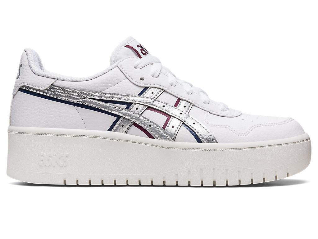 Women's Asics Japan S Pf Sneakers White / Silver | 5371-NHLBS