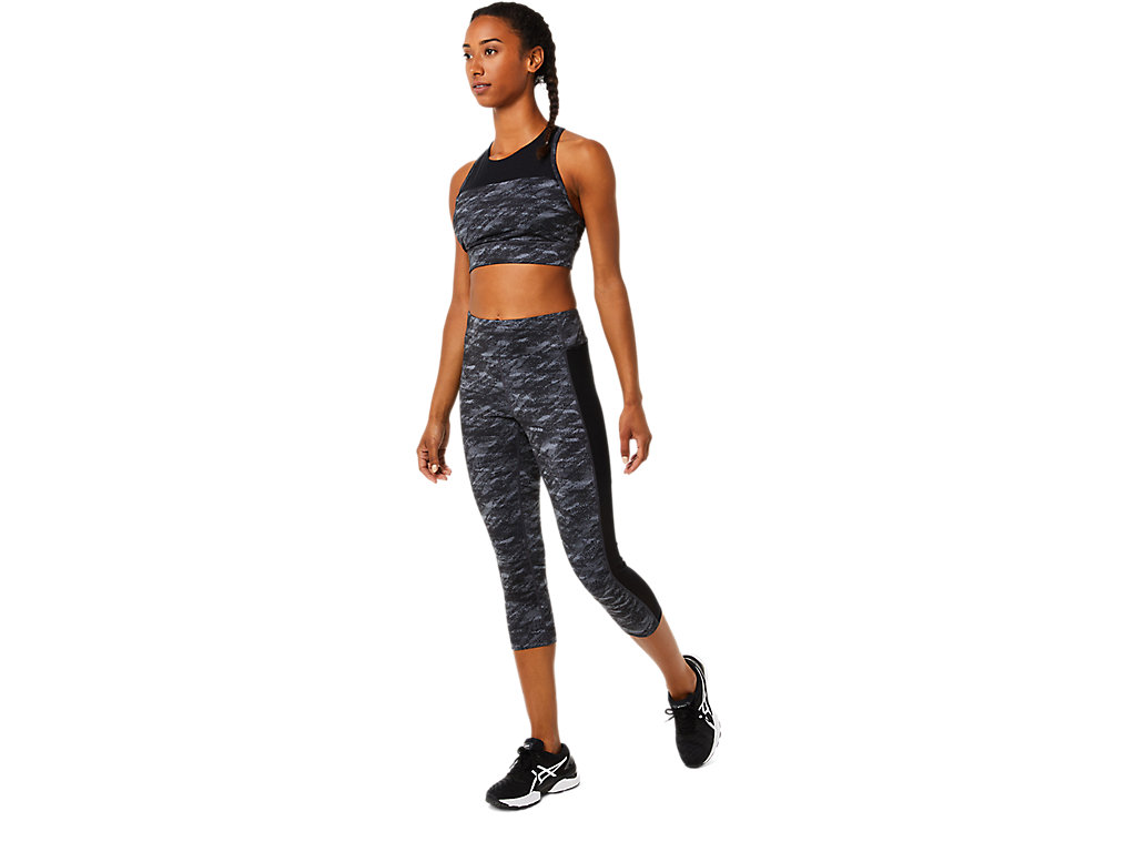 Women's Asics Kate Pocket Capri Leggings Grey | 3685-ZLHGO