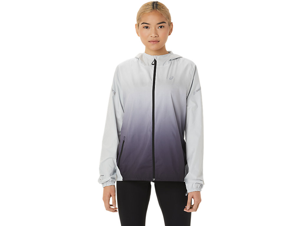 Women's Asics Lite-Show Jackets Grey / Black | 8403-OPCYA