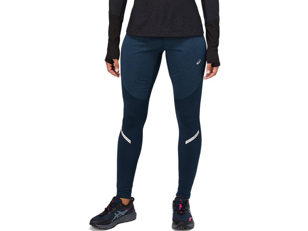 Women's Asics Lite-Show Winter Leggings Blue | 9502-MAKXT