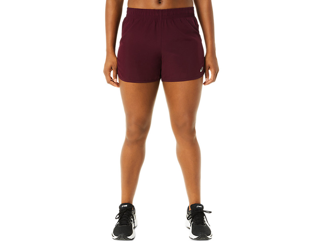 Women's Asics Lyte Speed 4in Run Pants Burgundy | 0895-KIUJN