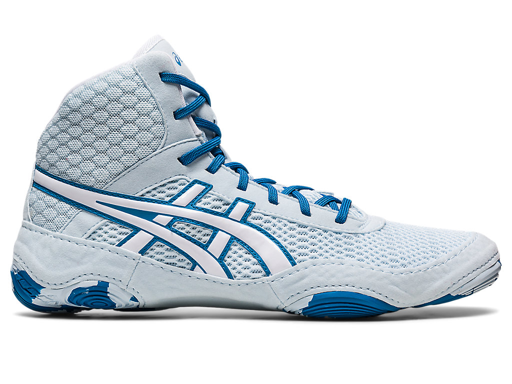 Women's Asics Matblazer Wrestling Shoes Blue / White | 6351-BWQVI