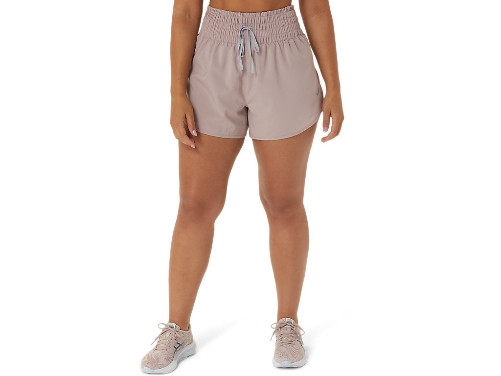 Women's Asics Nagino 4in Run Pants Grey | 2548-HYNCG