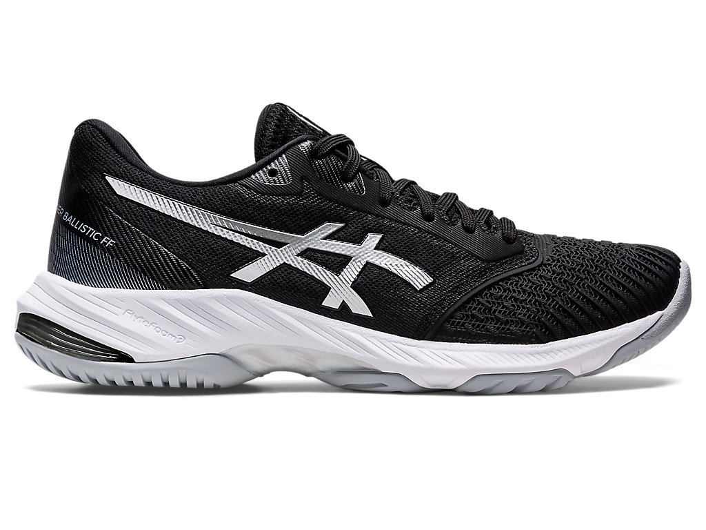 Women's Asics Netburner Ballistic Ff 3 Volleyball Shoes Black / Silver | 9043-KGUSC