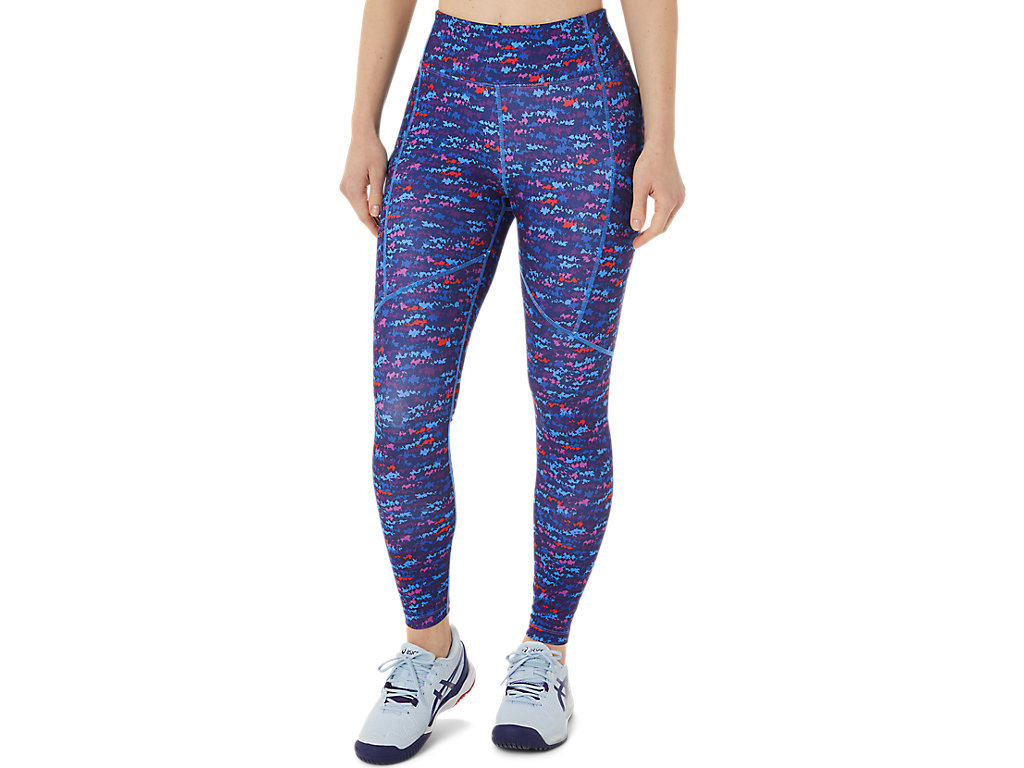 Women's Asics New Strong 92 Printed Leggings Purple | 1937-VXSTB