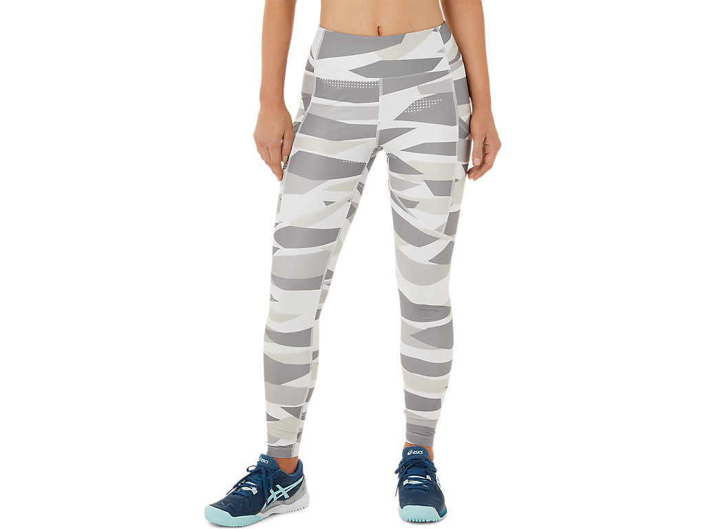 Women's Asics New Strong 92 Printed Leggings Grey | 3859-VSPMN