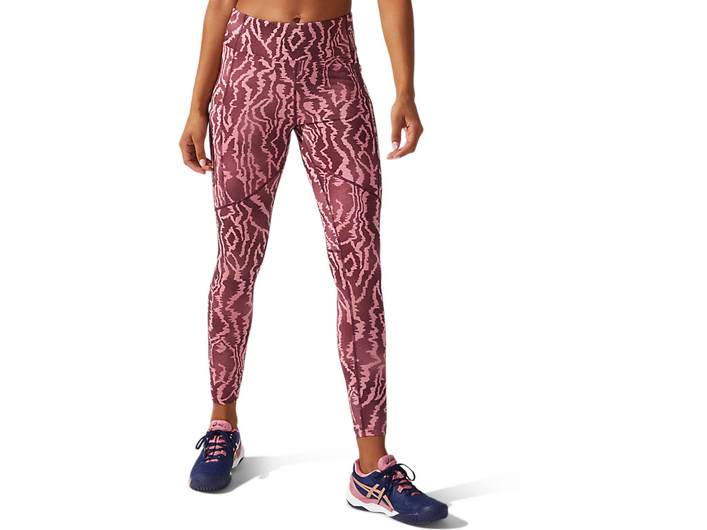 Women's Asics New Strong 92 Printed Leggings Fuchsia | 5162-BLSGZ