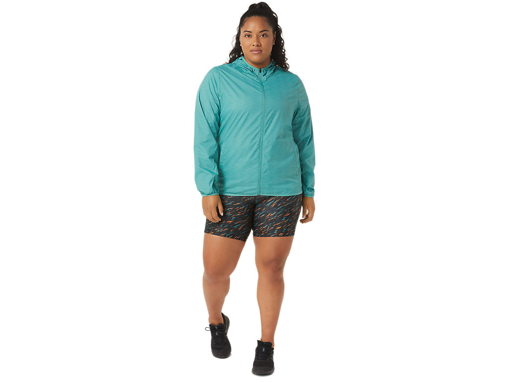 Women's Asics Packable Jackets Olive / Blue | 8941-FUIYG