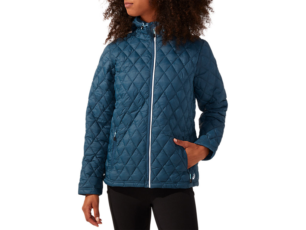 Women's Asics Performance Insulated Jackets Blue | 1780-FIPGX