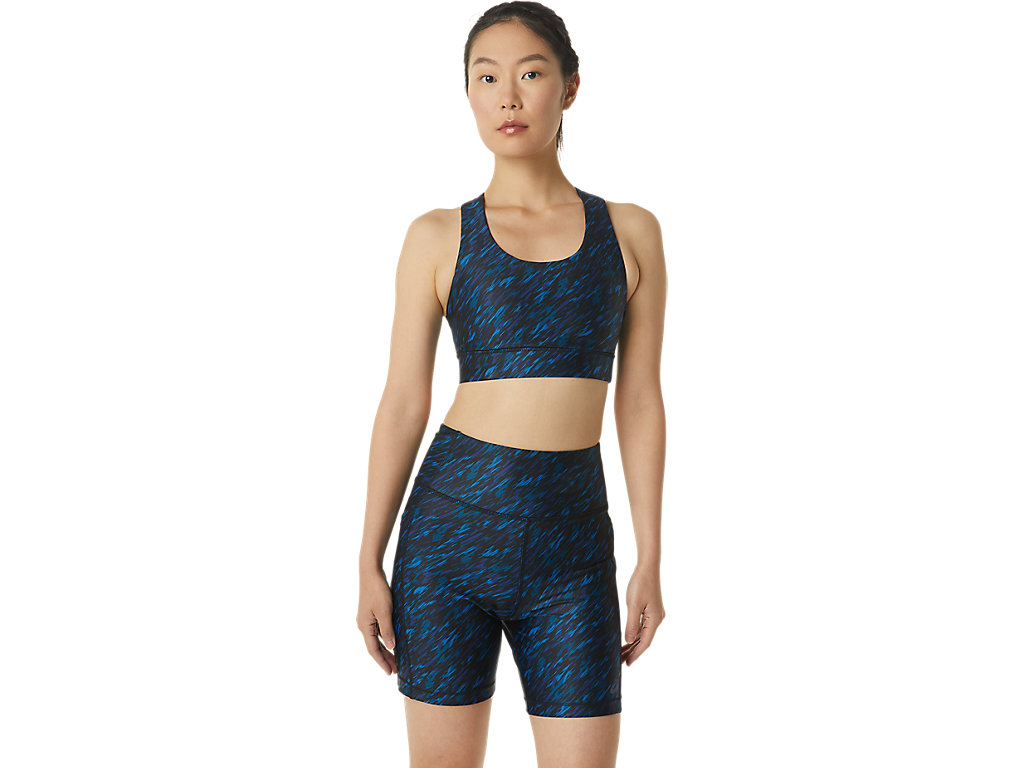 Women's Asics Pr Lyte Sports Bra Blue | 1603-BEYIT