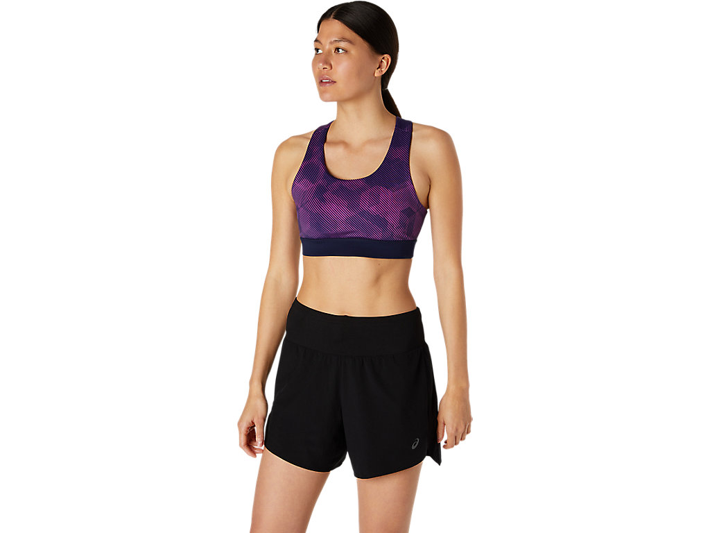 Women's Asics Pr Lyte Sports Bra Purple / Navy | 2360-LIQUX