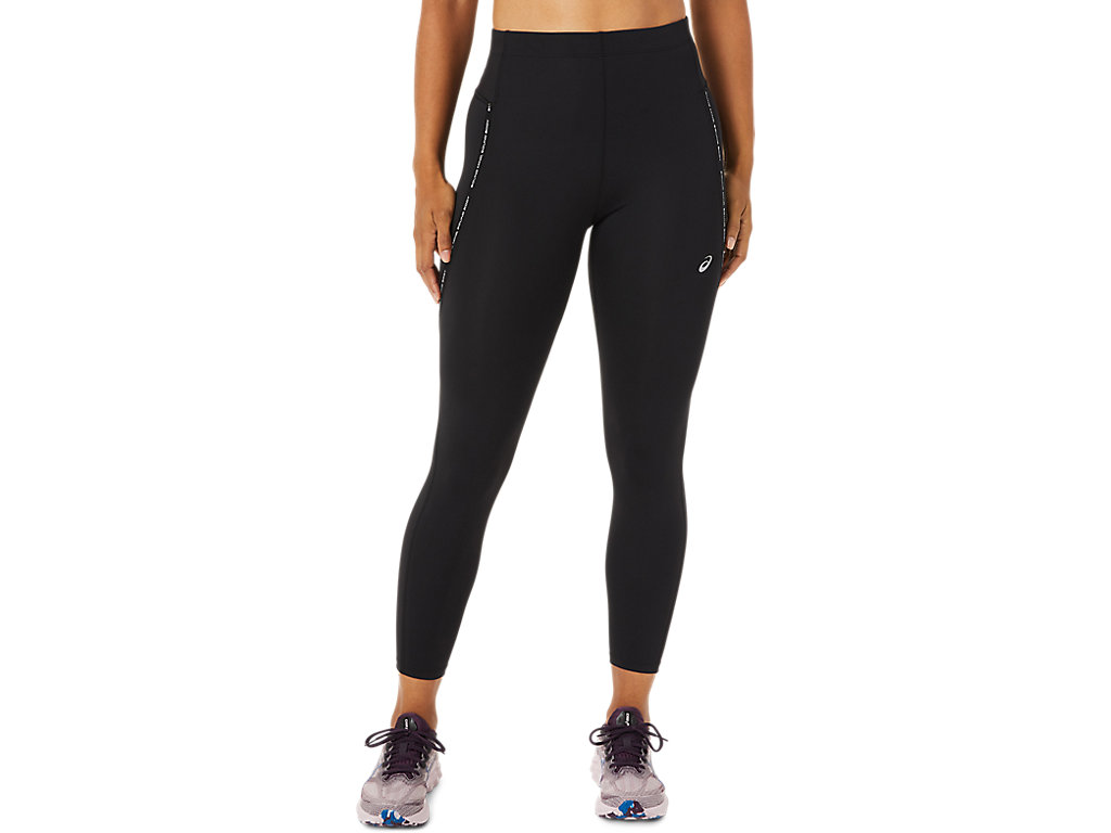 Women's Asics Race High Waist Leggings Black | 8795-ZGFHE